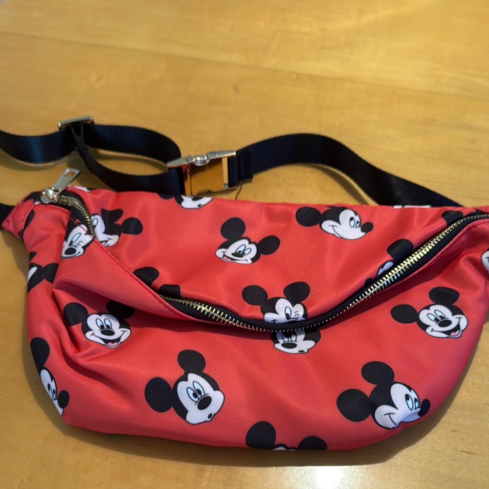 Disney Mickey Mouse Red and Black Crossbody Bag